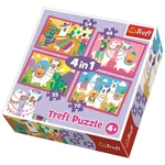 Kép 1/5 - Láma vakációja 4 az 1-ben puzzle – Trefl