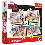 Kép 1/2 - Minnie Egér és barátai 12,15,20,24 db-os 4 az 1-ben puzzle – Trefl