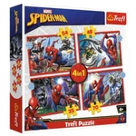 Kép 1/2 - A hős Pókember 4 az 1-ben 70–54–48–35 db-os puzzle – Trefl