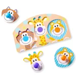 Kép 2/3 - Szafari fa puzzle fogantyúval – Melissa & Doug