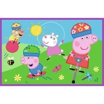 Kép 2/3 - Peppa a játszótéren 2×24 db-os puzzle – Trefl