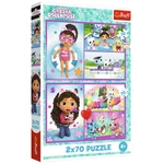 Kép 1/3 - Gabi babaháza egy játékos nap 2×70 db-os puzzle – Trefl