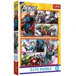Kép 1/3 - Avengers - Bosszúállók - 2 x 70 db-os puzzle - Trefl