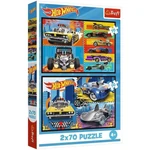 Kép 1/3 - Hot Wheels - 2 x 70 db-os puzzle - Trefl