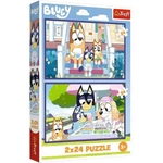 Kép 1/3 - Bluey 2×24 db-os puzzle – Trefl