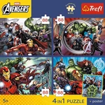 Kép 2/2 - Marvel Bosszúállók - 4 x 88 db-os Premium Plus Kids puzzle - Trefl