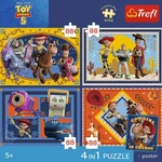 Kép 2/2 - Toy Story 5 - 4 x 88 db-os Premium Plus Kids puzzle - Trefl