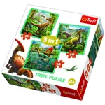 Kép 1/2 - 3 az 1-ben dinoszauruszos puzzle szett – Trefl
