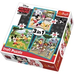 Kép 1/4 - Mickey egér és barátai 3 az 1-ben puzzle – Trefl