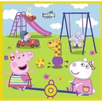Kép 2/4 - Peppa malac: Egy boldog nap 3 az 1-ben puzzle – Trefl