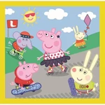 Kép 3/4 - Peppa malac: Egy boldog nap 3 az 1-ben puzzle – Trefl