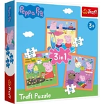 Kép 1/4 - Peppa malac: A leleményes Peppa 3 az 1-ben puzzle – Trefl