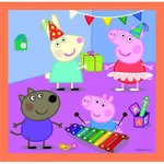 Kép 4/4 - Peppa malac: A leleményes Peppa 3 az 1-ben puzzle – Trefl