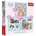 Kép 1/4 - Édes cicusok 3 az 1-ben puzzle – Trefl