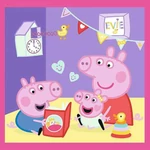 Kép 3/4 - Peppa malac - 3 az 1-ben 20, 36, 50 db-os puzzle - Trefl
