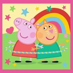 Kép 4/4 - Peppa malac - 3 az 1-ben 20, 36, 50 db-os puzzle - Trefl