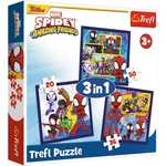 Kép 1/4 - Spidey és barátai 3 az 1-ben 20–36–50 db-os puzzle – Trefl