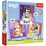 Kép 1/4 - Bluey 3 az 1-ben 20–36–50 db-os puzzle – Trefl
