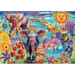 Kép 2/2 - Az elefántok karneválja 500 db-os HQC kompakt puzzle – Clementoni