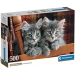 Kép 1/2 - Szürke cicák 500 db-os HQC kompakt puzzle – Clementoni