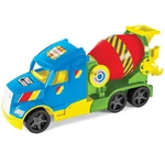 Kép 2/2 - Magic Truck: Betonkeverő mixer kocsi fluoreszkáló lámpákkal 60 cm – Wader