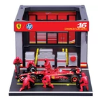 Kép 2/3 - Bburago: F1 versenyautó 1/43 – Ferrari SF-24 boxutca