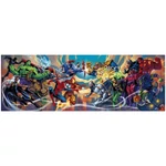 Kép 2/2 - Marvel hősök 1000 db-os panoráma puzzle poszterrel – Clementoni