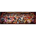 Kép 2/2 - Disney – Mickey és barátai zenekarban 1000 db-os panoráma puzzle poszetrrel – Clementoni