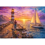Kép 2/2 - Világítótorony naplementében 500db-os puzzle - Trefl