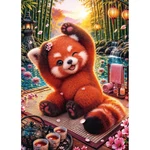 Kép 2/2 - Bűbájos vörös panda 500db-os Prémium plus quality puzzle - Trefl