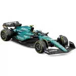 Kép 2/5 - Bburago: Aston Martin AMR23 F1 versenyautó fém autómodell 1/43 (Fernando Alonso #14, sisakos változat)