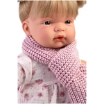 Kép 3/3 - Llorens: Joelle 38 cm-es baba hanggal kötött kabátban sállal