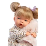 Kép 3/3 - Llorens: Joelle 38 cm-es baba hanggal szőrös mellényben