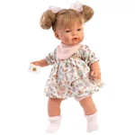 Kép 2/4 - Llorens: Joelle 38 cm-es síró baba cumival nyári ruhában