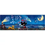 Kép 2/2 - Disney – Mickey és Minnie varázslatos éjszakája 1000 db-os panoráma puzzle poszterrel – Clementoni