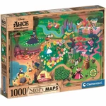 Kép 1/2 - Disney: Alice csodaországban térkép puzzle 1000 db-os – Clementoni
