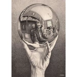 Kép 2/2 - Novo Art: M. C. Escher – Hand with Reflecting Sphere 1000 db-os puzzle – Clementoni