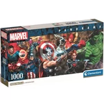Kép 1/2 - Marvel szuperhősök 1000 db-os panoráma puzzle 98×33 cm – Clementoni