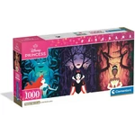 Kép 1/2 - Disney – Disney hercegnők 1000 db-os panoráma puzzle poszterrel – Clementoni