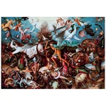 Kép 2/2 - Museum Collection: Bruegel – A lázadó angyalok bukása 1000 db-os puzzle poszterrel – Clementoni
