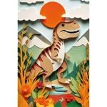 Kép 2/2 - Dínók birodalma T-Rex kalandjai 160 db-os puzzle – Trefl
