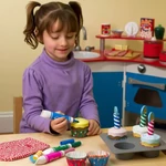Kép 3/3 - Sütés-főzés Cupcake játék szett