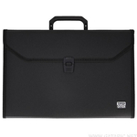 Kép 1/2 - Spirit: Hordozható 12 rekeszes irattartó táska A/4-es méret fekete színben – TipTop Office