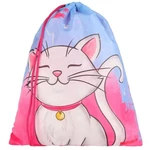 Kép 3/5 - Spirit: White Cat fehér macskás iskolatáska, hátizsák 5 db-os szett 38×17×28 cm