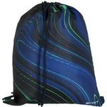 Kép 4/5 - Spirit: Blue Stripes kék-zöld csíkok fekete alapon iskolatáska, hátizsák 4 db-os szett 41×20×32 cm