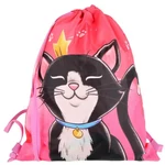 Kép 4/5 - Spirit: Cat Queen fekete cicás iskolatáska, hátizsák 5 db-os szett 38×17×28 cm
