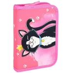 Kép 5/5 - Spirit: Cat Queen fekete cicás iskolatáska, hátizsák 5 db-os szett 38×17×28 cm