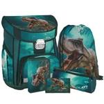 Kép 1/2 - Spirit: T-Rex dinoszauruszos iskolatáska, hátizsák 5 db-os szett 38×17×28 cm