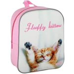 Kép 1/3 - Spirit: Happy Kittens boldog cicás 3D mintás lekerekített ovis hátizsák 30×25×12 cm