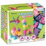 Kép 1/6 - Kids Blocks pasztell építőelemek 50 db-os szett – Wader